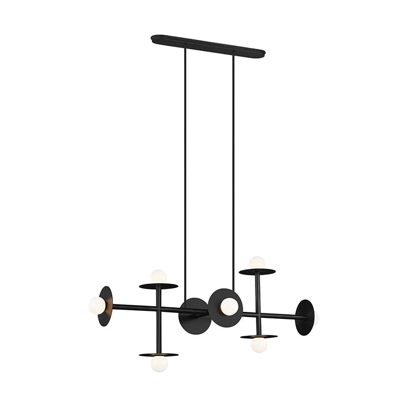 Visual Comfort KC1008 Nodes 8-lt 53" Linear Chandelier