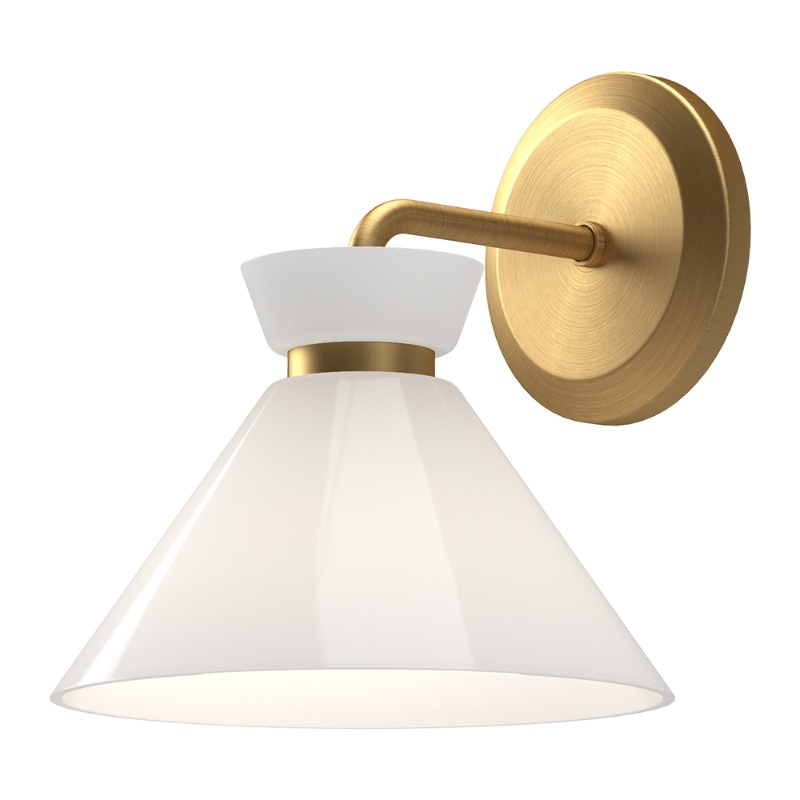Alora Mood WV470108 Halston 1-lt 9" Tall Wall Sconce