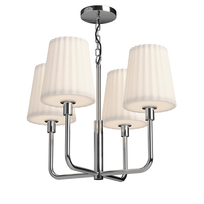 Alora Mood CH628423 Plisse 4-lt 23" Chandelier