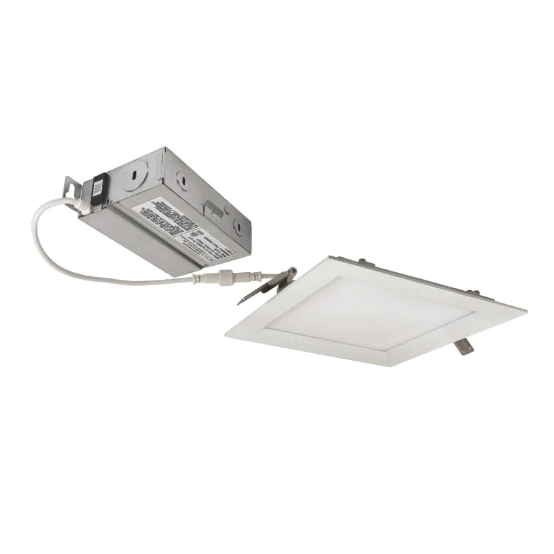 Nora NEFLINTW-S6233 6" E-Series FLIN Square LED Downlight, 27K/30K/35K Selectable, 120-277V