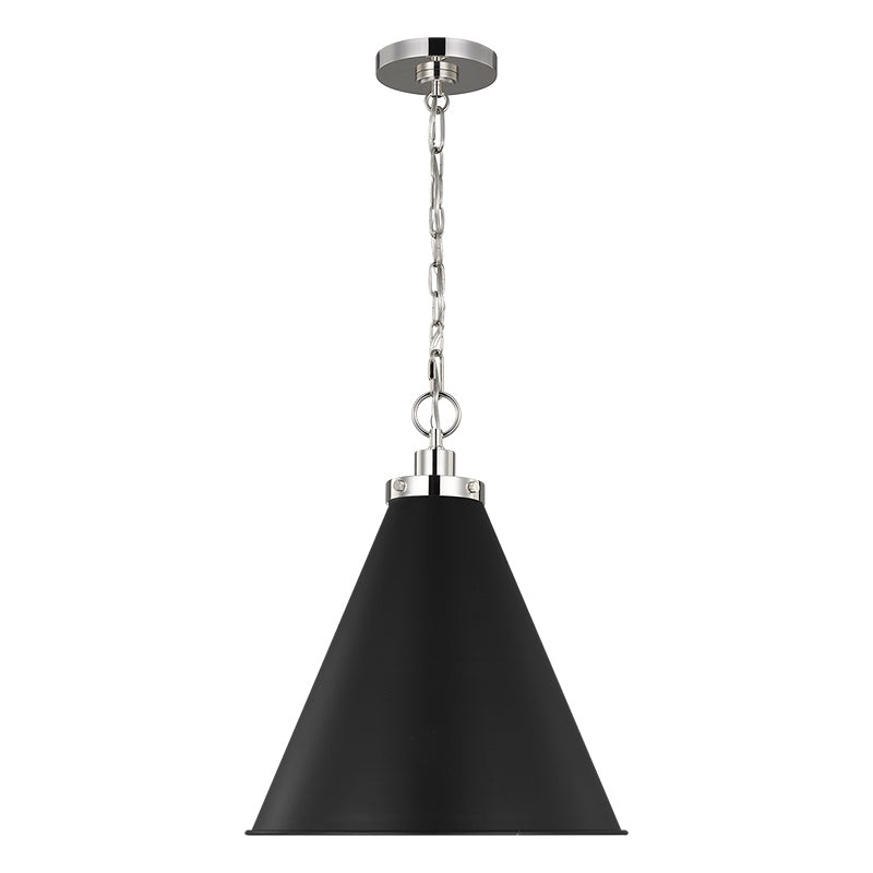 Visual Comfort CP1271 Wellfleet 1-lt 16" Cone Pendant