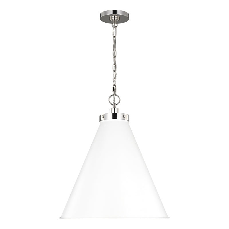 Visual Comfort CP1281 Wellfleet 1-lt 20" Cone Pendant