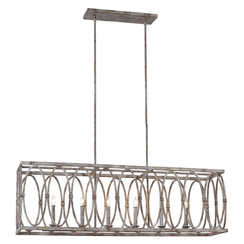 Visual Comfort F3224/6 Patrice 6-lt 48" Linear Chandelier