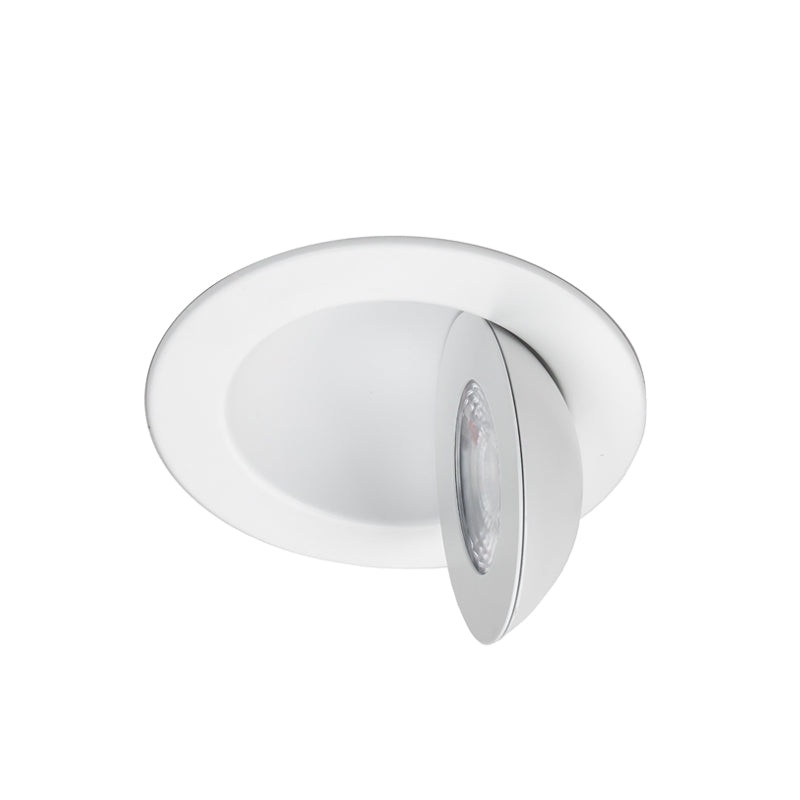 WAC R4ERAR-W9CS Lotos 4" Fire Rated Adjustable Canless Downlight, CCT Selectable