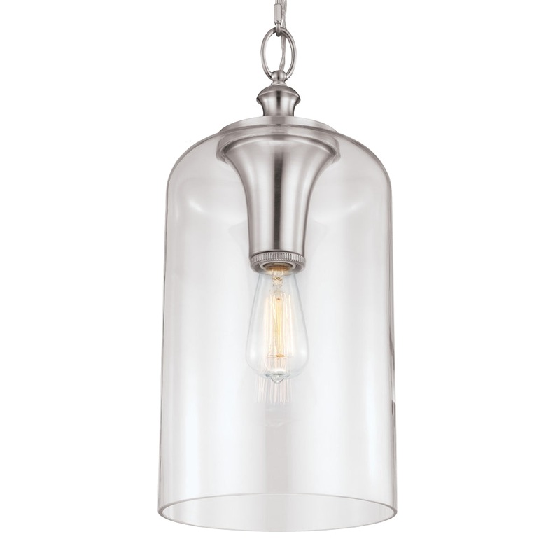 Visual Comfort P1309 Hounslow 9" Wide Pendant with Clear Glass