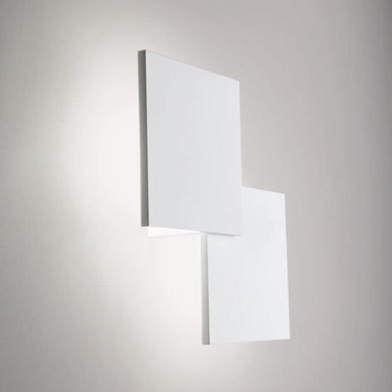 Studio Italia Design 14642 Puzzle 2-lt 12" LED Double Square Ceiling/Wall Light