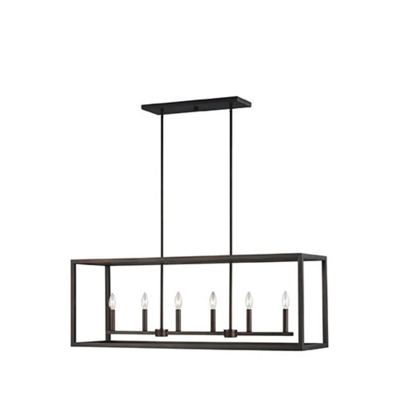 6634506EN Moffet Street 6-lt LED Island Pendant