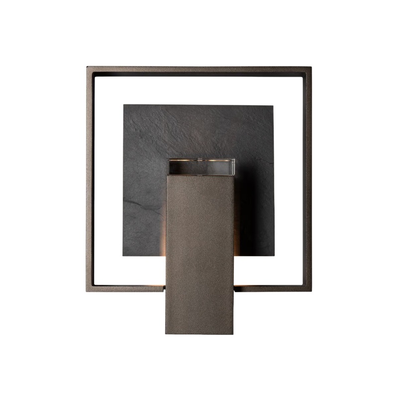 Hubbardton Forge 302660 Shadow Box 1-lt 9" Tall Outdoor Wall Sconce